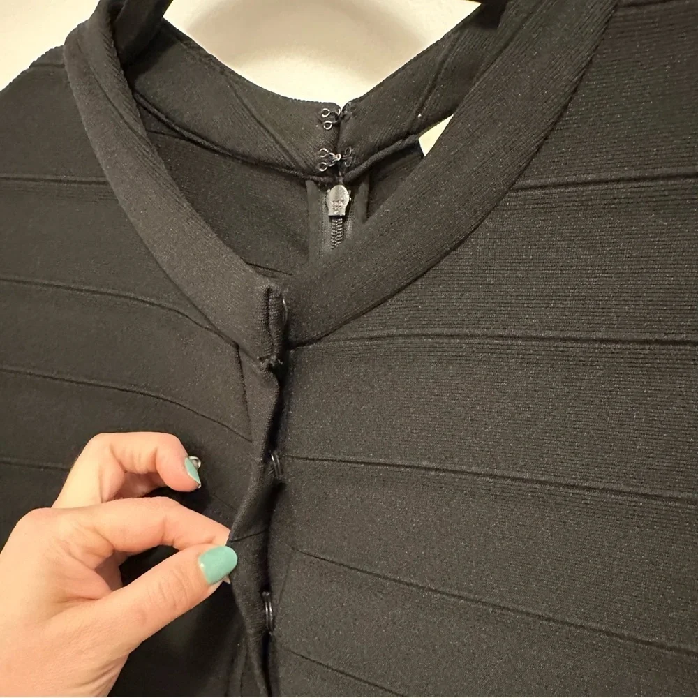 SOLD. Shoshanna Adria Shirt Sheath Midi Dress 12 Asymmetrical Ruffle Flu - Picture 4 of 11